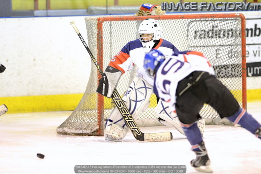 2015-02-15 Hockey Milano Rossoblu U12-Valpellice 0351 Alessandro De Zordo